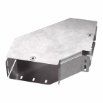 Угол д/листового кабель.лотка 90° горизонтальн. без разъема/соединителя сталь светло-серый ПРОМРУКАВ