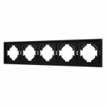 Рамка пластиковая FRM-TENDO-SFPL-5-BK (Arlight, Матовый черный) Рамка пластиковая FRM-TENDO-SFPL-5-BK (Arlight, Матовый черный)