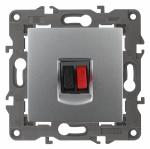 Розетка 1гн аудио с/у алюминий механизм 14-3111-03 Elegance ЭРА Розетка 1гн аудио с/у алюминий механизм 14-3111-03 Elegance ЭРА