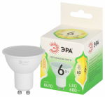 Лампочка светодиодная ЭРА GREEN LINE LED MR16-6W-830-GU10 GL GU10 6 Вт софит теплый свет