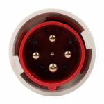 Вилка силовая (CEE) 3Р 400 В (50+60 ГЦ) КРАСНАЯ 6ч прямая пластик IP67 КЭАЗ