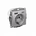 Розетка 1гн c З/К+2хUSB typeА+ typeС с/у алюминий механизм 16А AtlasDesign Systeme Electric (1) Розетка 1гн c З/К+2хUSB typeА+ typeС с/у алюминий механизм 16А AtlasDesign Systeme Electric (1)
