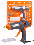 Клеевой пистолет КП-150, 11,3 мм, подставка, терморегулятор, шнур 1,5 м, 150 Вт, Т=220 С "Алмаз" TDM Клеевой пистолет КП-150, 11,3 мм, подставка, терморегулятор, шнур 1,5 м, 150 Вт, Т=220 С "Алмаз" TDM