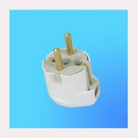 Вилка угловая штепсельная с З/К белая 16А Беларусь (20/120)