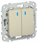 FLITE Выключ. 2-кл. кноп. прох инд 10А ВС62-2-1-ФлШ шам. IEK FLITE Выключ. 2-кл. кноп. прох инд 10А ВС62-2-1-ФлШ шам. IEK