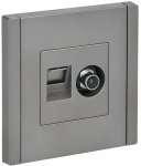 Розетка 2гн комп+ТВ RJ45+TV с/у сталь кат.6 FP537 FORTE&PIANO IEK (1/10/100) Розетка 2гн комп+ТВ RJ45+TV с/у сталь кат.6 FP537 FORTE&PIANO IEK (1/10/100)