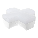 Фигурный коннектор для светодиодных линейных светильников ДБО-X белый 12Вт 6500К IP20 LUMA EKF