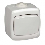 Выключатель 1кл прох о/у белый IP44 Рондо Systeme Electric (1/10)
