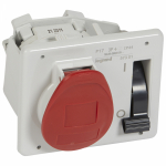 Розетка встр.с блок. 16А 3К+Н+З 380В IP44 Розетка встр.с блок. 16А 3К+Н+З 380В IP44