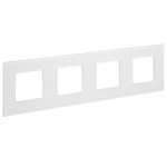 Рамка 4гн стекло белый арктический SK-F24W SKANDY IEK (1/10/100)