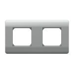 (NEW3-E) Рамка 2-ая, универсальная, серебряный CHINT (1)