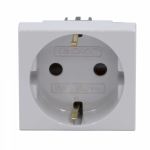 Розетка 1гн с з/к 220В, 16А, шторка, на 2 модуля серая Viva ДКС (1/5/30) Розетка 1гн с з/к 220В, 16А, шторка, на 2 модуля серая Viva ДКС (1/5/30)