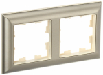 Рамка 2гн крем/шампань РУ-2-Бр BRITE IEK (10/100) Рамка 2гн крем/шампань РУ-2-Бр BRITE IEK (10/100)