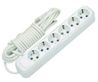 Удлинитель 6гн с З/К 3м с выкл белый 16А ПВС 3х1 Makel (1/12/24) Удлинитель 6гн с З/К 3м с выкл белый 16А ПВС 3х1 Makel (1/12/24)