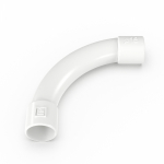 Соединитель угловой белый d16 мм (5шт/600шт уп/кор) Промрукав