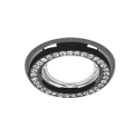 Светильник Круг. Кристал/Черный, Gu5.3 Gauss Strass 1/30 СНЯТ