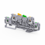 Клемма с ножевым размыкателем 2 уровня 2.5мм² 16А 500В цвет серый КЭАЗ Без серии