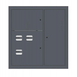 Щит этажный 3 кв. RAL7016 (1000х950х150) EKF PROxima