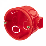 Коробка подрозетник с/у в бетон 68x48мм пластик красный ip20 REXANT