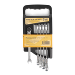 Набор гаечных трещоточных ключей с шарниром НТКШ-5 (8-14) PROFESSIONAL КВТ (1/5/30) Набор гаечных трещоточных ключей с шарниром НТКШ-5 (8-14) PROFESSIONAL КВТ (1/5/30)