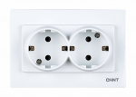 2-местная розетка с заземляющим контактом 16А 250В рамочная CHINT (1) 2-местная розетка с заземляющим контактом 16А 250В рамочная CHINT (1)