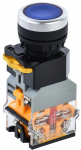 Кнопка D8-11D d=22мм 1з+1р с подсветкой синяя IEK (10/200)
