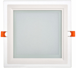 Светильник LED ДВО 1625 со стекл. квадр. 18Вт 4000К IP20 IEK