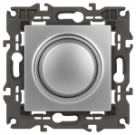 Светорегулятор 400Вт поворотно-нажимной с/у алюминий механизм 14-4101-03 Elegance ЭРА Светорегулятор 400Вт поворотно-нажимной с/у алюминий механизм 14-4101-03 Elegance ЭРА