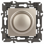 Светорегулятор 400Вт поворотно-нажимной с/у шампань механизм 14-4101-04 Elegance ЭРА Светорегулятор 400Вт поворотно-нажимной с/у шампань механизм 14-4101-04 Elegance ЭРА