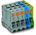 Трехфазный комплект с сильноточными клеммами 50 мм только на рейке DIN 35 x 15 медь 50 мм POWER CAGE CLAMP 50,00 mm серые, синие, желто-зеленые POWER Трехфазный комплект с сильноточными клеммами 50 мм только на рейке DIN 35 x 15 медь 50 мм POWER CAGE CLAMP 50,00 mm серые, синие, желто-зеленые POWER