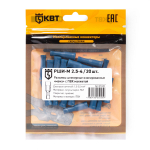 Разъем штекерный изолированный «мама» РШИ-М 2.5-4 (20 шт) (КВТ) Разъем штекерный изолированный «мама» РШИ-М 2.5-4 (20 шт) (КВТ)