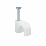 Скоба круглая пласт 6мм (50шт/уп) EKF (1/10/600)