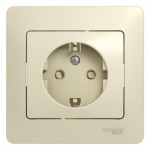 Розетка 1гн с З/К шторки с/у крем в сборе 16А Glossa Systeme Electric (1/15) Розетка 1гн с З/К шторки с/у крем в сборе 16А Glossa Systeme Electric (1/15)