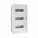 Щиток 36 мод встраиваемый для полых стен FRAME, белый, с прозрачной  дверцей, с 4 шинами PEN (2шт на 8 отв. и 2шт на 10 отв.)