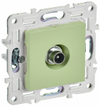 Розетка 1гн ТВ проходная с/у мятный механизм SK-A17M SKANDY IEK (1/10/100)