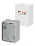 Бокс пластиковый ЩМП-0-4, прозр. крышка, ABS, IP65, от -45 до +75 °С, навесной, (400x300x210) TDM Бокс пластиковый ЩМП-0-4, прозр. крышка, ABS, IP65, от -45 до +75 °С, навесной, (400x300x210) TDM