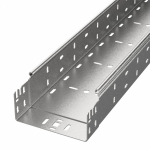 Лоток кабельный листовой 3000x150x80 сталь с перфорированной боковой стенкой толщ.1.5мм ПРОМРУКАВ