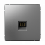 ARTGALLERY РОЗЕТКА компьютерная RJ45, кат. 5е, механизм, СТАЛЬ ARTGALLERY РОЗЕТКА компьютерная RJ45, кат. 5е, механизм, СТАЛЬ