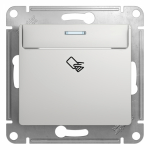 Выключатель карточный с/у алюминий механизм Glossa Systeme Electric (1/20) Выключатель карточный с/у алюминий механизм Glossa Systeme Electric (1/20)