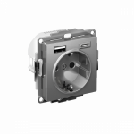 Розетка 1гн c З/К+2хUSB typeА+ typeС с/у сталь механизм 16А AtlasDesign Systeme Electric(1) Розетка 1гн c З/К+2хUSB typeА+ typeС с/у сталь механизм 16А AtlasDesign Systeme Electric(1)