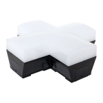 Фигурный коннектор для светодиодных линейных светильников ДБО-X черный 12Вт 6500К IP20 LUMA EKF