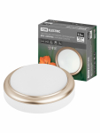 Светильник накладной LED ДПО "Антарес" 15Вт 6500К круг 180*66 мм мат.золото IP54 TDM Светильник накладной LED ДПО "Антарес" 15Вт 6500К круг 180*66 мм мат.золото IP54 TDM