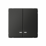 Выключатель 2кл с подсв с/у базальт механизм быстрозажим ArtGallery Systeme Electric (1/20)