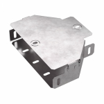 Переходник - редуктор д/лист. каб. лотка без разъема/соедин-ля c симметр. редукцией 200мм/100мм с высотой лотка50мм ПРОМРУКАВ