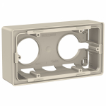 Коробка для открыт. монтажа 2-мест. пластик бежевый Schneider Electric Unica NEW Коробка для открыт. монтажа 2-мест. пластик бежевый Schneider Electric Unica NEW