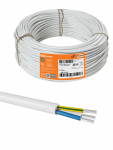 Кабель АсПуГВВ 3х1 ГОСТ (100м), белый TDM