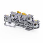 Клемма с ножевым размыкателем 2 уровня 2.5мм² 16А 500В цвет серый КЭАЗ Без серии