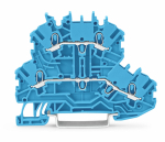 Зажим клеммный проходной 70мм размер ячейки 3.5мм на DIN-рейку 1 уровень сечение провода 1.5мм² 13.5А 500В термопласт Wago Зажим клеммный проходной 70мм размер ячейки 3.5мм на DIN-рейку 1 уровень сечение провода 1.5мм² 13.5А 500В термопласт Wago