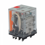 Промежуточное реле 0НО 0НЗ 3ПК кат.12В AC IP50 DKC (ДКС) Релейные модули