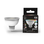 Лампа светодиод 6Вт GU5.3 RGBW+димирование MR16 Gauss Black (1/100) Лампа светодиод 6Вт GU5.3 RGBW+димирование MR16 Gauss Black (1/100)